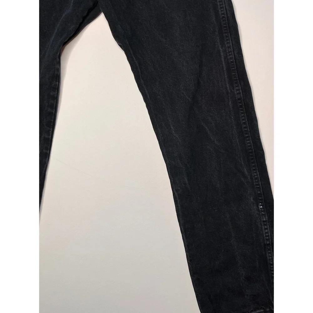 Wrangler Mens Black Denim Jeans Classic Fit Straight Leg 1013MWZWK Size 38x34 - Picture 7 of 10